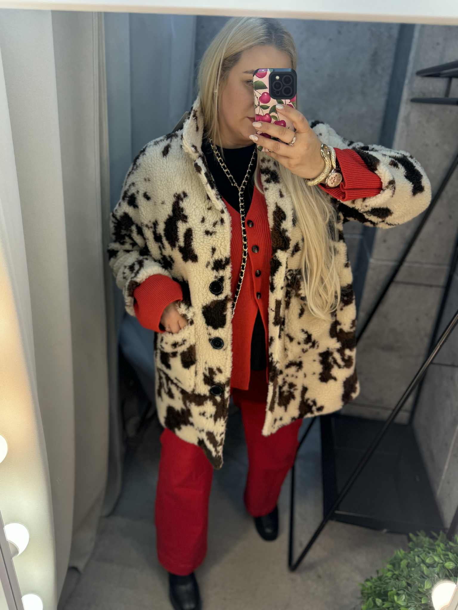 Teddy patas karvės rašto